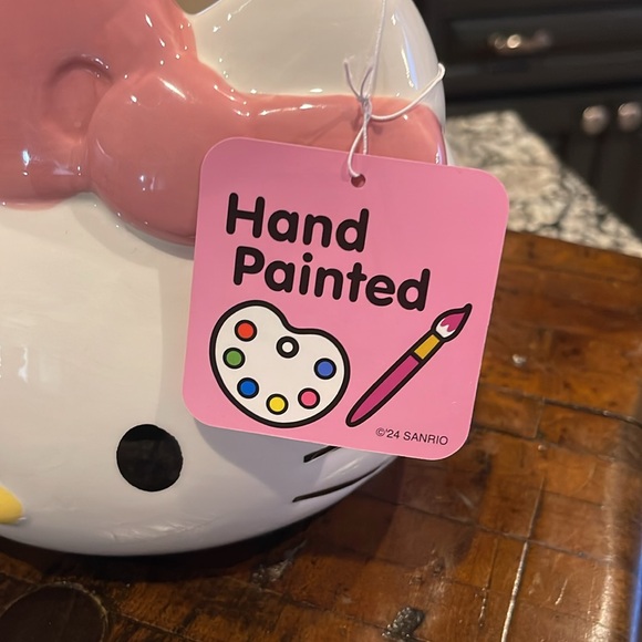 2024 Sanrio Hello Kitty Face Planter with Pink Bow - Picture 3 of 6